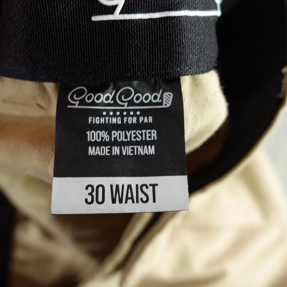 Good Good‎ Golf Jogger Pants Mens 30 Tan Khaki Performance Stretch Athletic